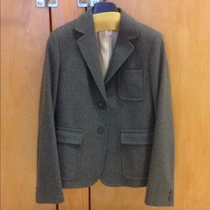 NWOT J.CREW Heavy Wool Blazer, Gray, Size S